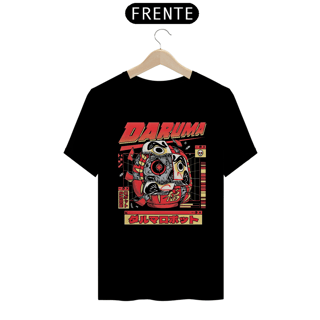 Camiseta Daruma Robô Estampa Japonesa 