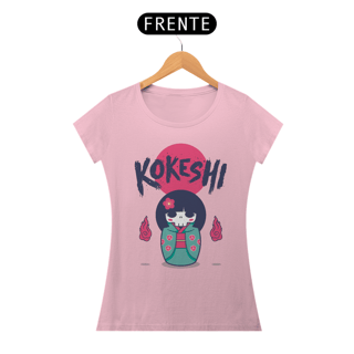 Nome do produto Camiseta Feminina Kokeshi Estampa Japonesa