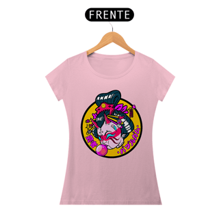 Nome do produto Camiseta Feminina Gueixa bola de chiclete Estampa Japonesa