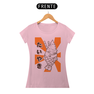 Nome do produto Camiseta Feminina Taiyaki Gelado Estampa Japonesa 