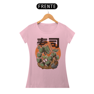 Nome do produto Camiseta Feminina Sushi do Dragão Lendário Estampa Japonesa 