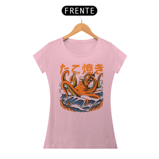 Nome do produto Camiseta Feminina Polvo Takoyaki Estampa Japonesa 