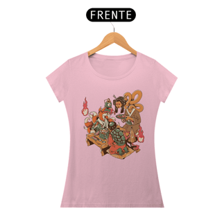 Nome do produto Camiseta Feminina Banquete Yokai Estampa Japonesa 