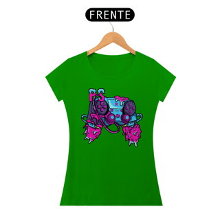 Nome do produto Camiseta Feminina Controle PS Joystick Estampa GAME
