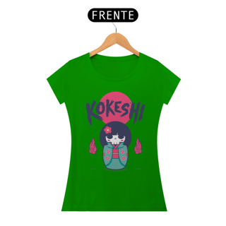 Nome do produto Camiseta Feminina Kokeshi Estampa Japonesa