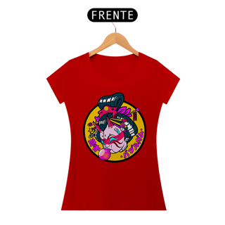 Nome do produto Camiseta Feminina Gueixa bola de chiclete Estampa Japonesa