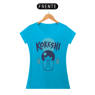 Nome do produto Camiseta Feminina Kokeshi Estampa Japonesa