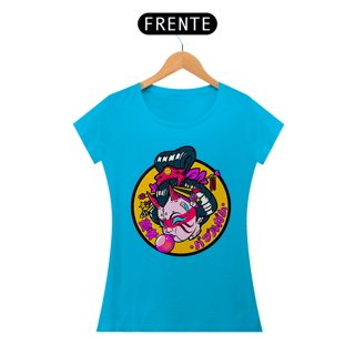 Nome do produto Camiseta Feminina Gueixa bola de chiclete Estampa Japonesa