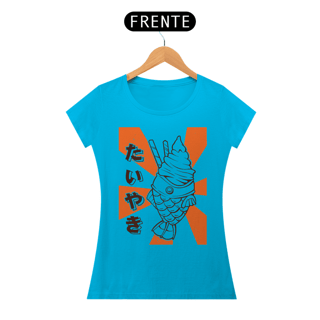 Nome do produto Camiseta Feminina Taiyaki Gelado Estampa Japonesa 