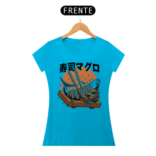 Nome do produto Camiseta Feminina Sushi Atum Estampa Japonesa