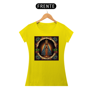Nome do produto Baby Look Religiosa - Nossa Senhora Aparecida Padroeira do Brasil