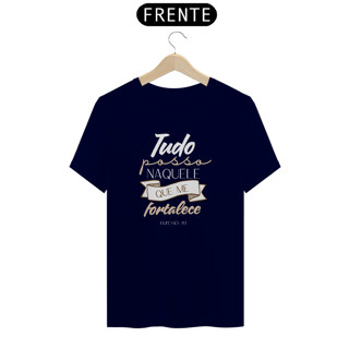 Nome do produto Camiseta Religiosa - Tudo Posso Naquele Que Me Fortalece