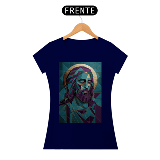 Nome do produto Baby Look Religiosa - Cristo em Azulejo