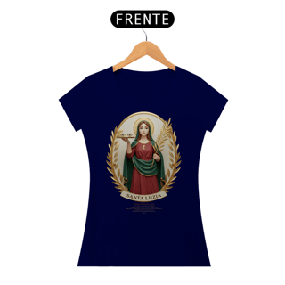 Nome do produto Baby Look Religiosa - Santa Luzia