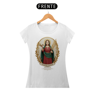 Nome do produto Baby Look Religiosa - Santa Luzia