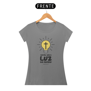 Nome do produto Baby Look Religiosa - Vocês São a Luz do Mundo
