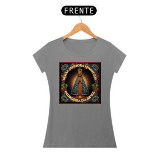 Nome do produto Baby Look Religiosa - Nossa Senhora Aparecida Padroeira do Brasil