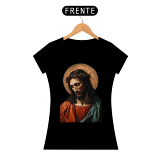 Nome do produto Baby Look Religiosa - Cristo de Amor e Sacrifício