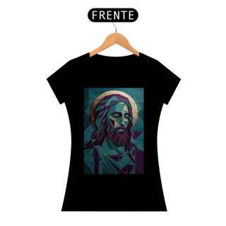 Nome do produto Baby Look Religiosa - Cristo em Azulejo
