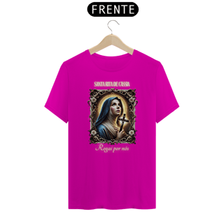 Nome do produto Camiseta Religiosa - Santa Rita de Cássia Rogai por Nós