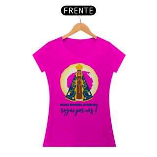 Nome do produto Baby Look Religiosa - Nossa Senhora Aparecida, Rogai por Nós