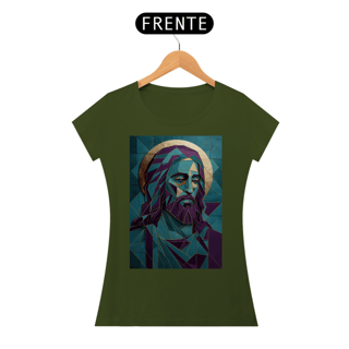 Nome do produto Baby Look Religiosa - Cristo em Azulejo