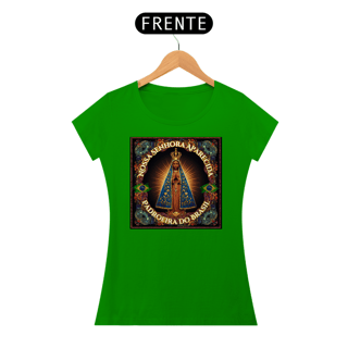 Nome do produto Baby Look Religiosa - Nossa Senhora Aparecida Padroeira do Brasil
