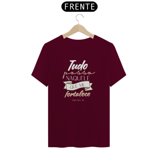 Nome do produto Camiseta Religiosa - Tudo Posso Naquele Que Me Fortalece