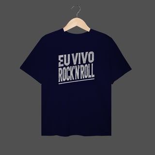 Nome do produto Camiseta Plus Size | Eu Vivo Rock'N'Roll