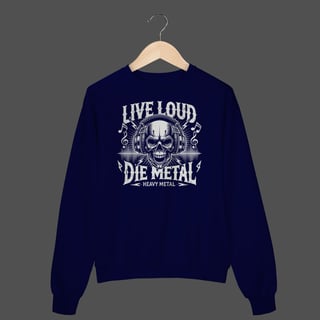Nome do produto Moletom Fechado Prime | Live Loud - Die Metal