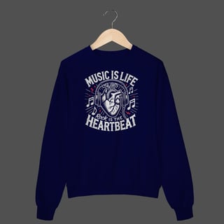 Nome do produto Moletom Fechado Prime | Music Is Life