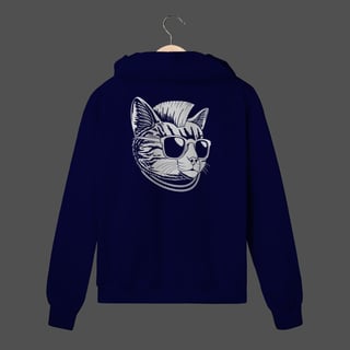 Nome do produto Moletom C/ Zíper Prime | Punk Cat