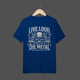 Nome do produto Camiseta Infantil (10 a 14) | Live Loud - Die Metal