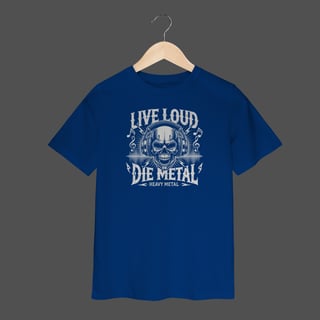 Nome do produto Camiseta Infantil (2 a 8) | Live Loud - Die Metal