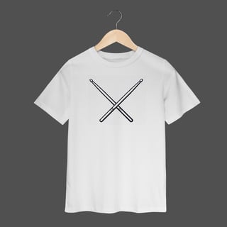 Nome do produto Camiseta Infantil (2 a 8) | Baquetas