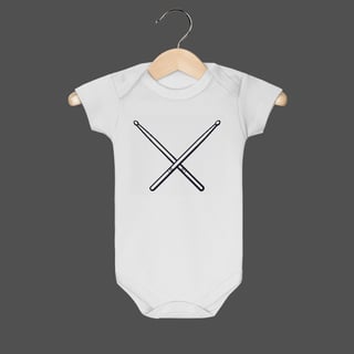 Nome do produto Body Infantil | Baquetas
