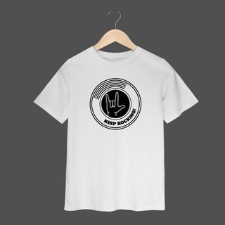 Nome do produto Camiseta Infantil (2 a 8) | Keep Rocking!