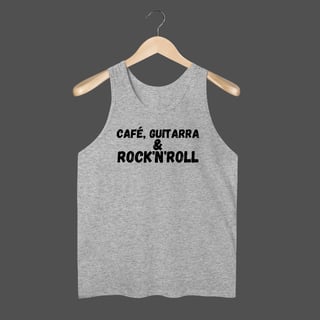 Nome do produto Regata Quality | Café, Guitarra & Rock'N'Roll