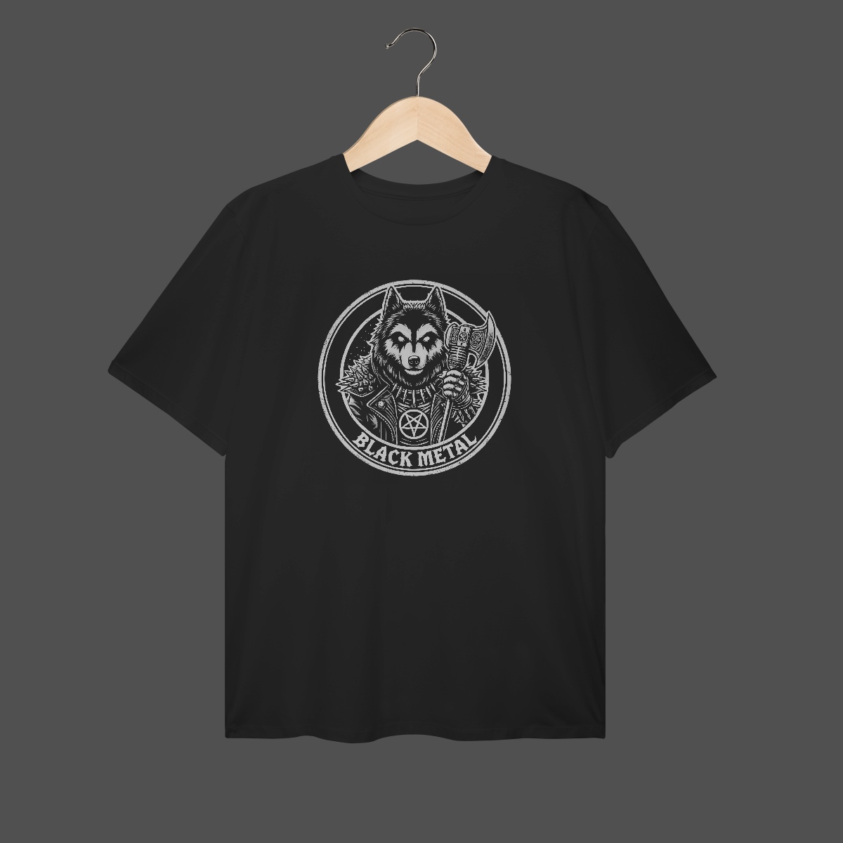 Nome do produto: Camiseta Plus Size | Black Metal