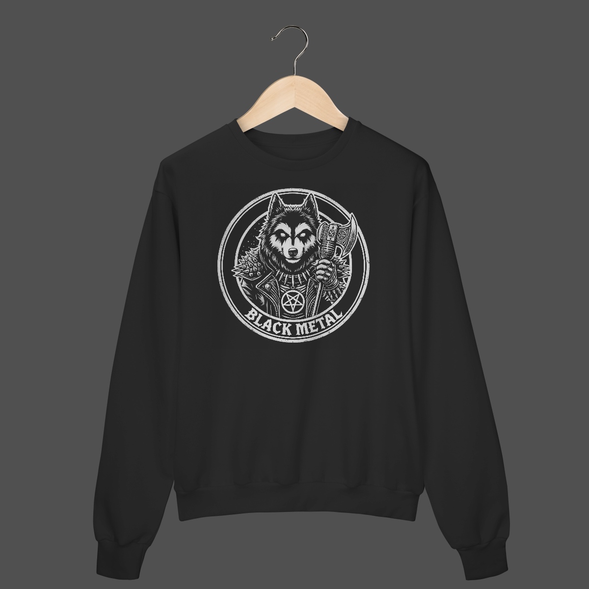 Nome do produto: Moletom Fechado Prime | Black Metal