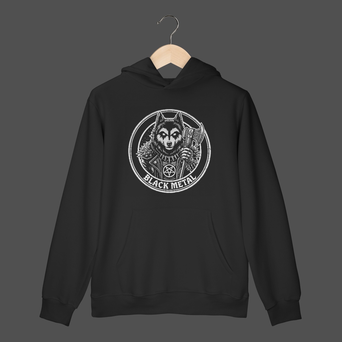 Nome do produto: Moletom Canguru Prime | Black Metal