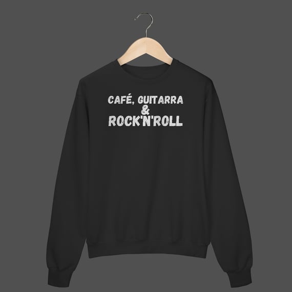 Moletom Fechado Prime | Café, Guitarra & Rock'N'Roll