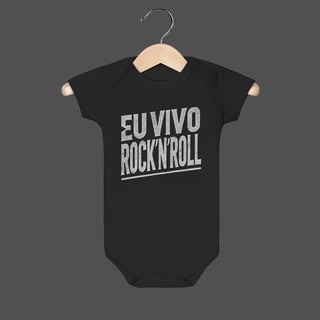 Nome do produto Body Infantil | Eu Vivo Rock'N'Roll