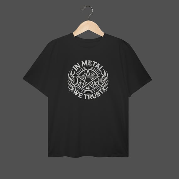 Camiseta Plus Size | In Metal We Trust
