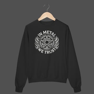 Nome do produto Moletom Fechado Prime | In Metal We Trust