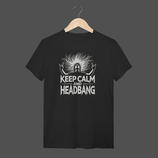 Nome do produto Camiseta Quality | Keep Calm And HeadBang