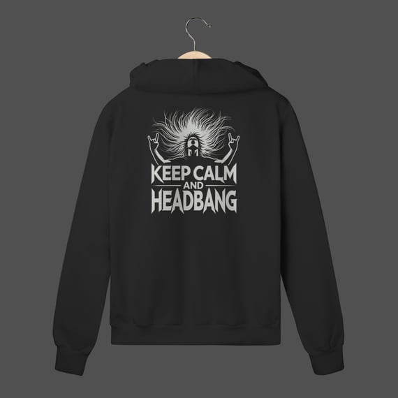 Moletom C/ Zíper Prime | Keep Calm And HeadBang