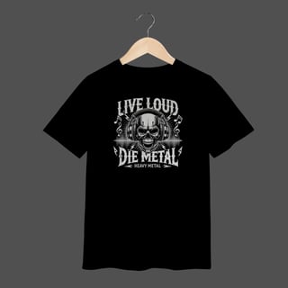 Nome do produto Camiseta Infantil (2 a 8) | Live Loud - Die Metal