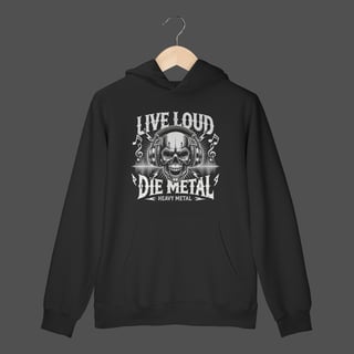Nome do produto Moletom Canguru Prime | Live Loud - Die Metal