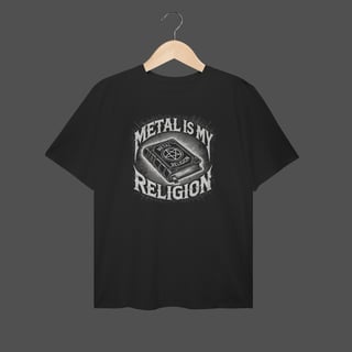 Nome do produto Camiseta Plus Size | Metal Is My Religion